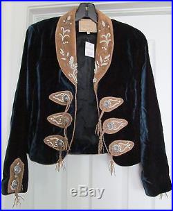 Double D Ranchwear Women's Western Jacket Coat Embellished Blue Size S NWT