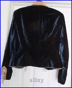 Double D Ranchwear Women's Western Jacket Coat Embellished Blue Size S NWT
