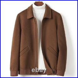 Double-sided Wool Coat Men's Short Jacket Autumn/winter Overcoat Lapel Cashmere