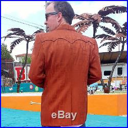 Doug Stanhope Holiday Yard Sale Vintage Western Rust Sport Coat jacket 40R