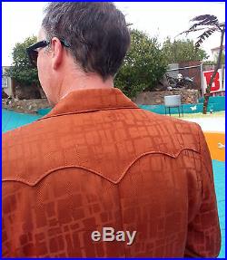Doug Stanhope Holiday Yard Sale Vintage Western Rust Sport Coat jacket 40R