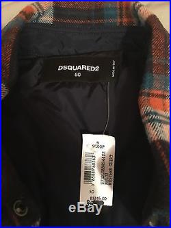 Dsquared2 50 Mens sz M Western Shirt Jacket in Multi-color Retail 1245$