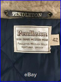 EUC Vintage Pendleton High Grade Western Wear Coat Harding Made in USA Men's 42