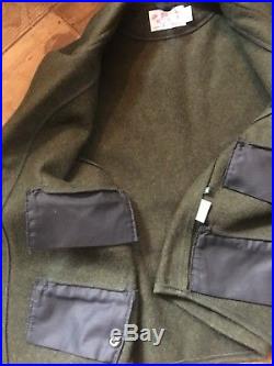 Filson Dark Forest Green Wool Western Notched Lapel Vest Mens MADE In USA Large