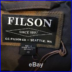 Filson Lined Seattle Cruiser Cider & Charcoal 100% Wool Women's XS NWT MSRP $450