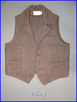 Filson Mackinaw 100% wool Western vest, Mens L Excellent