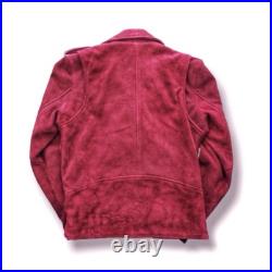 Free People x Understated Leather Suede Western Moto Jacket Wine XS $498