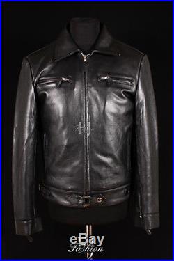 GERMAN LUFTWAFT BLACK (5074) Mens Western Style Real COWHIDE Leather Jacket