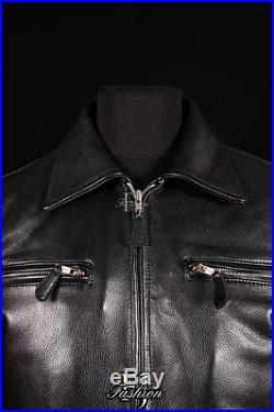 GERMAN LUFTWAFT BLACK (5074) Mens Western Style Real COWHIDE Leather Jacket
