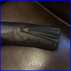 Genuine Leather Jacket Men's Cowhide Standing Collar Motorcycle Amikaji Jackets