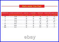 Genuine Sheepskin Leather Jacket For Men's Black Biker Motorcycle Coat Jacket