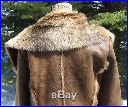 Gorgeous Scully Western Faux Fur Faux Leather Jacket XL NWT