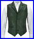 Green-Genuine-Western-Vest-Coat-Jacket-Lambskin-Men-Leather-Waistcoat-Button-01-ht