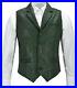 Green-Genuine-Western-Vest-Coat-Jacket-Lambskin-Men-Leather-Waistcoat-Button-01-vnyo