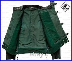 Handmade Military Rider Leather Jacket Rare Avant Gaurd 50s Swedish Futuristic