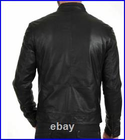 Handmade New Men's Black Jacket, Moto Leather Stylish Slim Fit Jacket