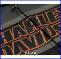 Harley-Davidson Men's Black Leather Motorcycle Jacket Biker Riding Genuine Coat Harley-Davidson Men's Black Leather Motorcycle Jacket Biker Riding Genuine Coat