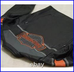 Harley-Davidson Men's Black Leather Motorcycle Jacket Biker Riding Genuine Coat Harley-Davidson Men's Black Leather Motorcycle Jacket Biker Riding Genuine Coat