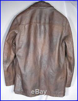 Heavy Leather Ralph Lauren Polo COW HIDE RRL type western Classic Jacket S 40
