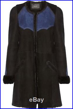 ISABEL MARANT'Fergie' shearling cowgirl western style coat jacket FR38