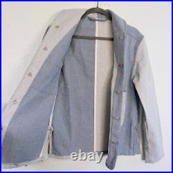 Imperfects Jacket Mens Shepards Denim Button Up Patchwork Chore Coat Shacket Imperfects Jacket Mens Shepards Denim Button Up Patchwork Chore Coat Shacket