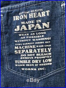 Iron Heart 10OZ SELVEDGE CHAMBRAY SINGLE YOKE WESTERN SHIRT BLUE, IHSH-13-BLU