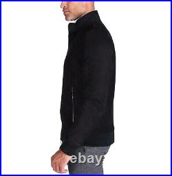 Jacket Leather Suede Men Western Fashion Custom Made Coat Biker Real Black 1