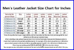 Jacket Leather Suede Men Western Fashion Custom Made Coat Biker Real Blue 8