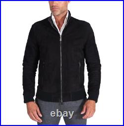 Jacket Suede Leather Men Mens Western Coat Soft Bomber Lambskin American Black 9 Jacket Suede Leather Men Mens Western Coat Soft Bomber Lambskin American Black 9