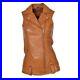 Jacket-Western-Classic-Vest-Coat-Waistcoat-Women-Button-Lambskin-Leather-Brown-01-mj