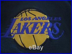 Jeff Hamilton Los Angeles Lakers NBA Western Conferance Leather Jacket Size L