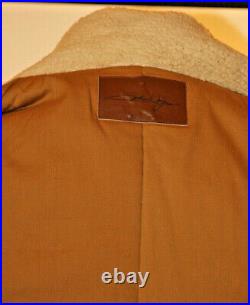 John Wayne Double Breasted Western Jacket withSherpa Collar Men's Sz L Cowboy Coat