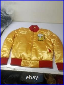 Kenosha Kickers Bomber Jacket John Candy Gus Polinski Home Alone Satin Men's Kenosha Kickers Bomber Jacket John Candy Gus Polinski Home Alone Satin Men's