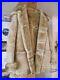 Knight-Tailors-Shearling-Sheepskin-Tan-Brown-Jacket-Coat-Mens-Size-42-Excellent-01-ciag
