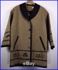 Knoackabouts by Pendleton Wool Blend Toggle Coat/Jacket Western/ Horse