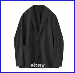 Korean Mens Jackets Blazer Casual Business Formal OL Coats Outwear One Button