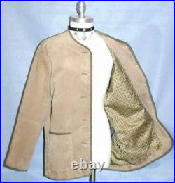 LEATHER German Jacket Coat Winter Hunting Western Women B44 14 L