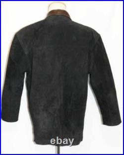 LEATHER Over Coat JACKET Men Winter AUSTRIA Hunting Western Sport BLACK 52 45 L
