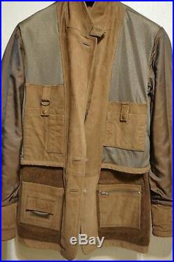 LNWOT Orvis Bandera Suede Leather Field Coat Barn Western Jacket Ms 40T Brown