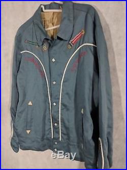 LVC Levis Vintage Clothing 50s Suburban Cowboy Satin Jacket Medium $390 Sold Out
