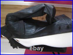 Ladies NEXT brown real leather JACKET COAT size UK 16 14 biker military soft