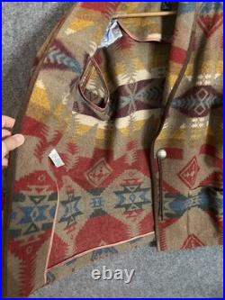 Lauren Ralph Lauren Wool Southwestern Blanket Jacket Coat Womens Medium VTG USA Lauren Ralph Lauren Wool Southwestern Blanket Jacket Coat Womens Medium VTG USA