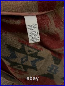 Lauren Ralph Lauren Wool Southwestern Blanket Jacket Coat Womens Medium VTG USA Lauren Ralph Lauren Wool Southwestern Blanket Jacket Coat Womens Medium VTG USA