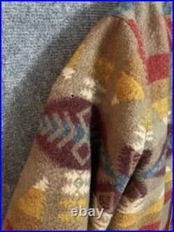 Lauren Ralph Lauren Wool Southwestern Blanket Jacket Coat Womens Medium VTG USA Lauren Ralph Lauren Wool Southwestern Blanket Jacket Coat Womens Medium VTG USA