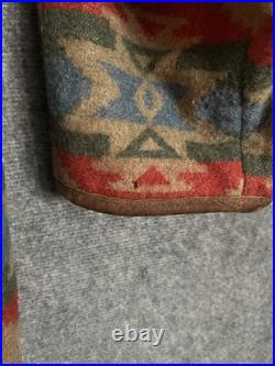 Lauren Ralph Lauren Wool Southwestern Blanket Jacket Coat Womens Medium VTG USA Lauren Ralph Lauren Wool Southwestern Blanket Jacket Coat Womens Medium VTG USA
