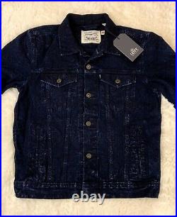 Levi Strauss Made & Crafted Type Japanese Denim Embroidered Trucker Jacket $698