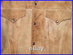 Levi's 1950/60's big E suede/leather collar western trucker jacket, size 42/40