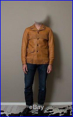 Levis Vintage Clothing LVC Fringe western Leather Coat jacket unreleased BNWT