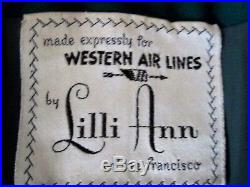 Lilli Ann RARE Flight Attendant Suit made for Western Airlines / Howard Hughs