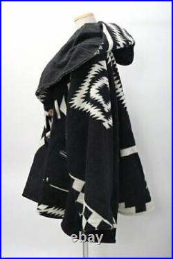 Lindsey Thornburg Pendleton Coat Blanket Cloak Poncho Jacket Shawl Wool One Size